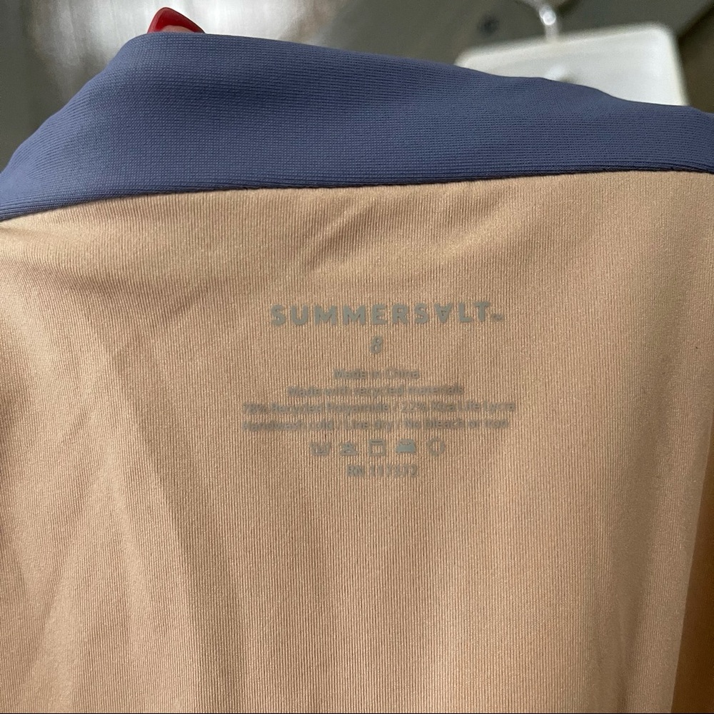 Summersalt The Sun Streak Navy One-Piece Swimsuit - Picture 8 of 9